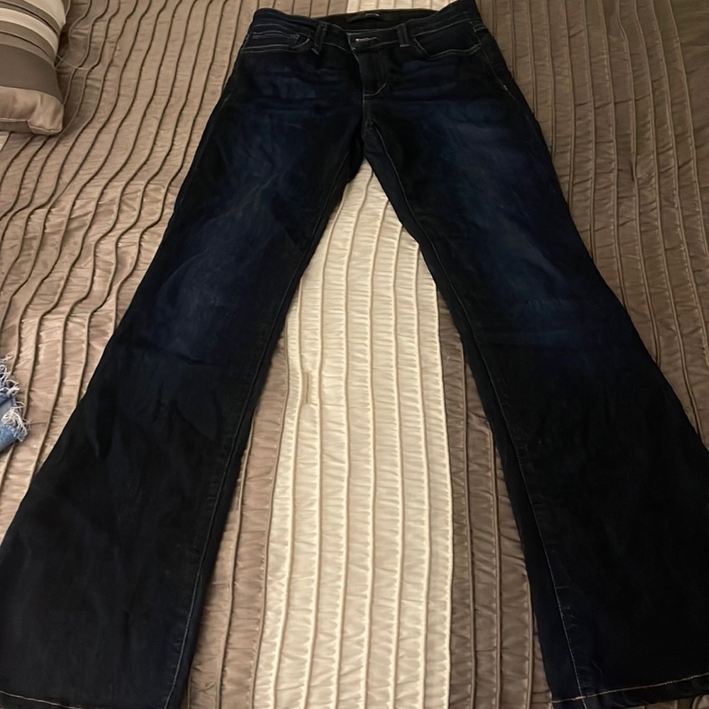 Dark wash flared  Joe’s jeans.